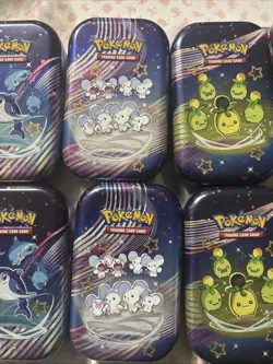 Pokemon TCG Paldean Fates Empty Mini Tins- Set Of 10 - Image 4