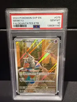 Pokemon SVP En SV Black Star Promo Mimikyu 075 PSA 10 NEW CERT! GEM MINT - Image 1