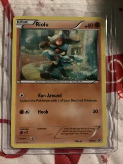 Pokemon TCG Riolu Black Star Promo Holo BW33 - Image 1