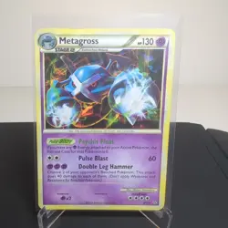 Pokemon TCG Unleashed Theme Deck Metagross 4/95 Cracked Ice Holo Rare LP - Image 1