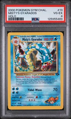 2000 Pokemon Gym Challenge Holo Misty's Gyarados #13 PSA 4 - Image 1