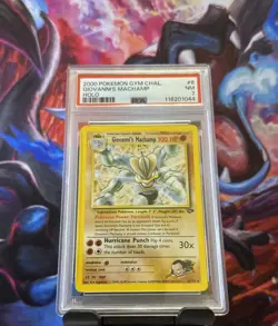 Pokemon Giovanni’s Machamp Holo Unlimited 6/132 PSA 7 (116201044) Gym Challenge - Image 1
