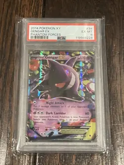Pokemon TCG Gengar EX 34/119 Phantom Forces PSA 6 - Image 1