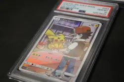 2019 Pokemon Pikachu Ash Japan Sun & Moon Dream League PSA 10 #054 CHR 8025 - Image 2