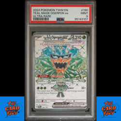 2024 Pokemon Twilight Masquerade Teal Mask Ogrepon Ex #190 Ultra Rare PSA 9 Mint - Image 1