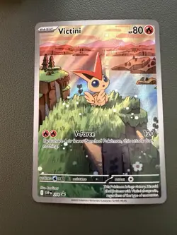 Victini Promo Illustration Rare Pokemon Black Bolt White Flare: SVP208 NM - Image 1