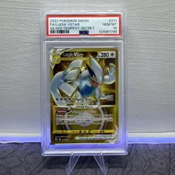 Pokemon Lugia VSTAR Silver Tempest Secret Rare Full Art #211 PSA 10 Gem Mint - Image 1