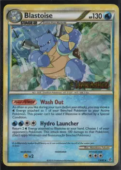 Pokemon Blastoise 13/95 HGSS Unleashed Prerelease Promo Holofoil NM!! - Image 1