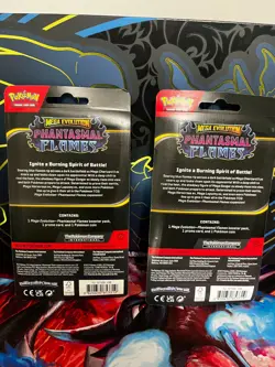 Pokemon Mega Evolution Phantasmal Flames Blister Pack w/Coin (Single pack) - Image 2