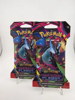 Pokemon TCG Mega Evolution Phantasmal Flames Sleeved Booster Pack NEW - Image 1