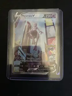 Mewtwo V (Alternate Full Art) 072/078 Pokemon GO Holo - Image 1