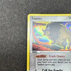 Pokemon TCG Tauros EX Crystal Guardians 12/100 Holo Rare NM - Image 3