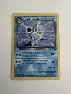 Pokemon TCG Dark Blastoise Non-Holo Rare 20/82 Team Rocket MP - Image 1
