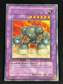 YUGIOH ELEMENTAL HERO MUDBALLMAN MDP2-EN002 RARE (LP) - Image 1