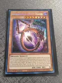 Yu-Gi-Oh! Schwarzschild Infinity Dragon MZTM-EN013 Secret Rare NM/MINT - Image 1