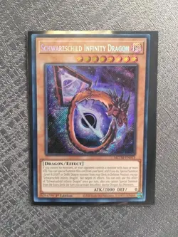 Yu-Gi-Oh! Schwarzschild Infinity Dragon MZTM-EN013 Secret Rare NM/MINT - Image 2