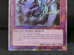 YuGiOh Dark Magician the Dragon Knight RA03-EN268 Platinum Secret Rare 1st Ed NM - Image 5