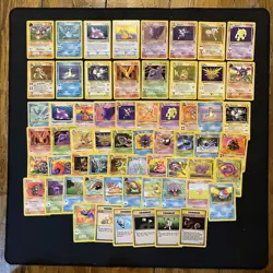 Complete Base Set Fossil Pokemon Bundle Cards 62/62 WOTC TCG - Image 1