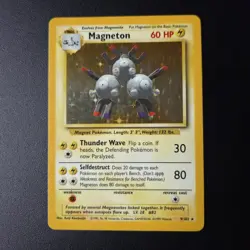 Magneton 9/102 Holo Rare Base Set 1999 Pokemon Card Vintage WOTC (2) - Image 1