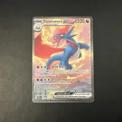 Pokemon Card Salamence EX 187/159 Journey Together Special Illustration Rare NM+ - Image 1