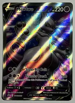 Mewtwo V SWSH229 (NM) Alt Art Sword & Shield: Black Star Promo 2022 Pokemon Card - Image 1