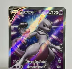 Mewtwo V SWSH229 (NM) Alt Art Sword & Shield: Black Star Promo 2022 Pokemon Card - Image 3