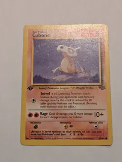 Cubone 50/64 Pokemon Jungle 1st Edition Card 1999 Hp #1 - Image 1