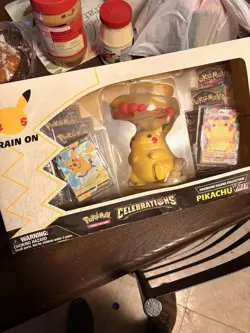 Pokemon Celebrations Pikachu VMAX Figure Collection Box & Card Packs - Image 1