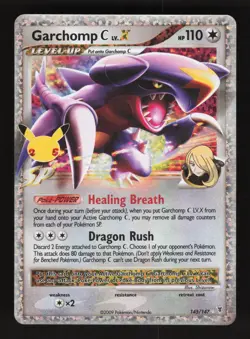 Garchomp C LV.X 145/147 Pokemon Celebrations Classic Collection Holo Card - Image 1