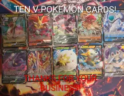 ✨ Ten pokemon V bulk card lot! Only English pokemon cards!! Ultra rare card lot✨ - Image 1