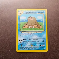 Light Piloswine 26/105 Pokemon Neo Destiny Regular Rare Card - LP - Image 1