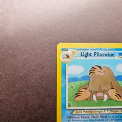 Light Piloswine 26/105 Pokemon Neo Destiny Regular Rare Card - LP - Image 2