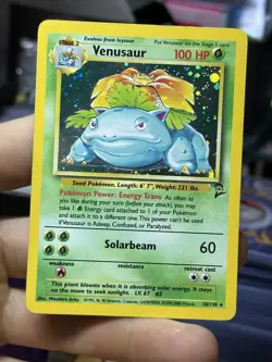 #3 Venusaur 18/130 Base Set 2 2000 Holo Rare WOTC Pokemon Card TCG - Image 3