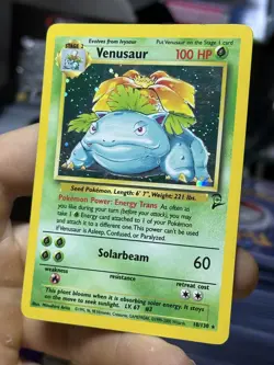 #3 Venusaur 18/130 Base Set 2 2000 Holo Rare WOTC Pokemon Card TCG - Image 4