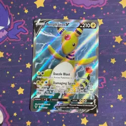 Ampharos V 171/185 - Vivid Voltage - Ultra Rare Holo Pokemon Card Near Mint - Image 1