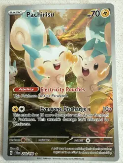 Pokemon Pachirisu TCG Holo Card 208/198 Scarlet & Violet Base Set - Image 1