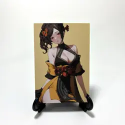 Genshin Impact Chiori Sexy Anime Waifu Girl Lewd Doujin Goddess Glitter Art Card - Image 2