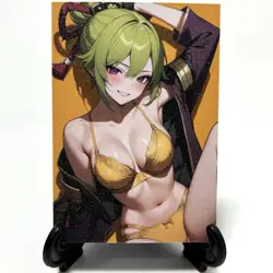 Genshin Impact Kuki Shinobu Sexy Anime Waifu Girl Doujin Lewd Goddess Art Card - Image 1