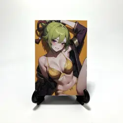 Genshin Impact Kuki Shinobu Sexy Anime Waifu Girl Doujin Lewd Goddess Art Card - Image 2