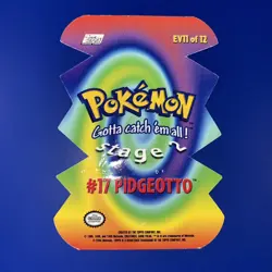 Topps Pokemon Pidgeotto Die Cut EV11 of 12 - Stage 2 Pokemon Card #17 - LP - Image 2