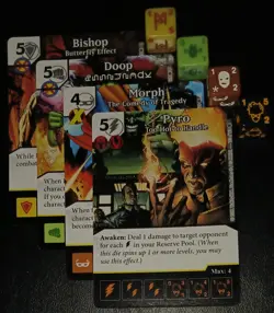 Dice Masters - X-Men First Class - 4 rares - Bishop, Doop, Morph, Pyro lot #4 - Image 1