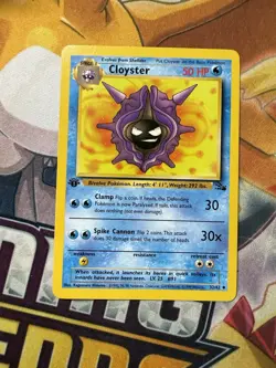 Cloyster - 32/62 - 1999 1st Edition Uncommon Fossil Pokemon Card - Image 1