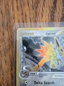Pokemon TCG Jolteon EX Delta Species 7/113 Reverse Holo Rare Card Stamped LP/NM - Image 3