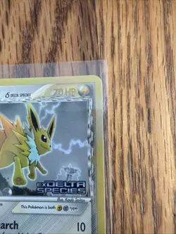 Pokemon TCG Jolteon EX Delta Species 7/113 Reverse Holo Rare Card Stamped LP/NM - Image 4