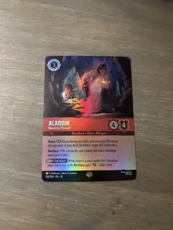 Aladdin Barreling Through Card 216 Lorcana Chapter 10 Whispers In The Well - Image 1