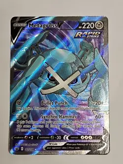 Metagross V 181/198 Swsh06: Chilling Reign Full Art Holo Pokemon TCG Card NM - Image 1