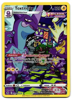 Toxtricity GG09/GG70 - Crown Zenith Galarian Gallery Pokemon TCG Holo- M/LP Card - Image 1