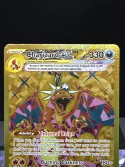 Pokemon Card Charizard EX 228/197 Obsidian Flames Hyper Rare Gold Near Mint - Image 2