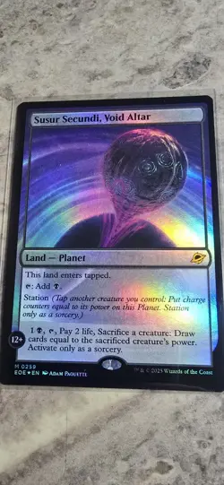 Susur Secundi, Void Altar Edge of Eternities Foil Mythic Land Planet MTG NM - Image 1