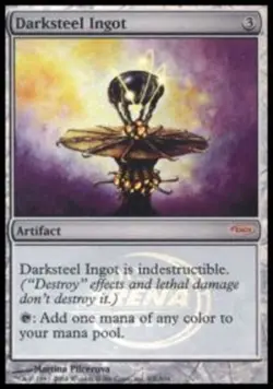 1x Darksteel Ingot - Foil - 2004 Arena Promo Light Play, English Arena Promos MT - Image 1